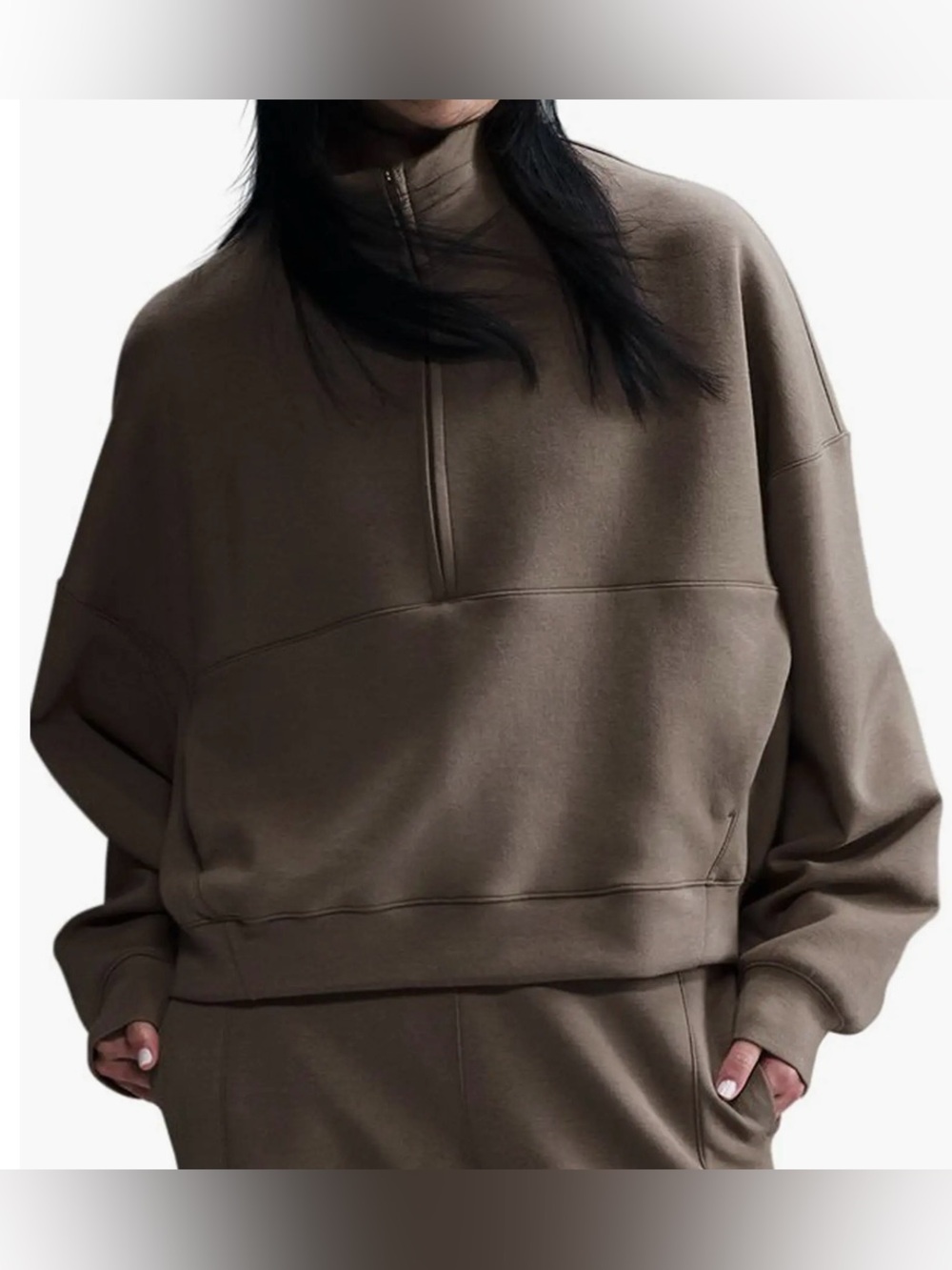 Nike 24.7 ImpossiblySoft Dri-FIT Oversize Half Zip Top